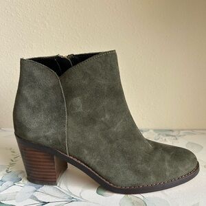 Lands' End Forest Suede Ankle Booties